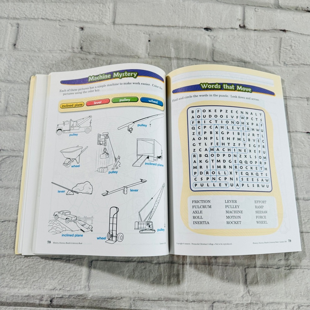 Abeka History Science Health Activity Book Grade 2 - Picture 6 of 13